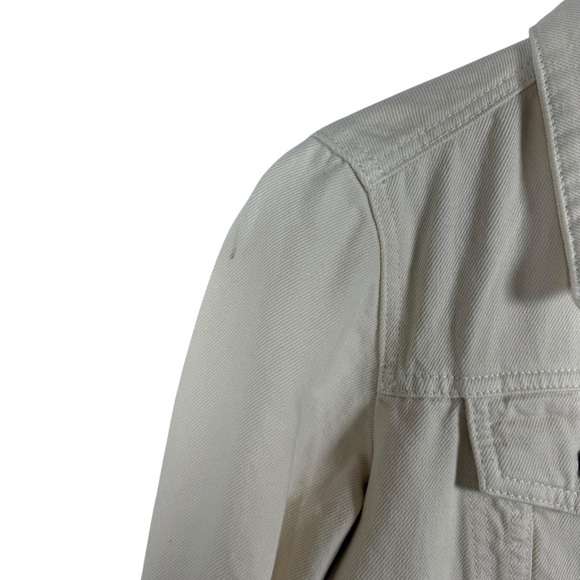 Free People Women’s We The Free Rumors Denim Jacket in Ivory Size XS - Picture 9 of 14